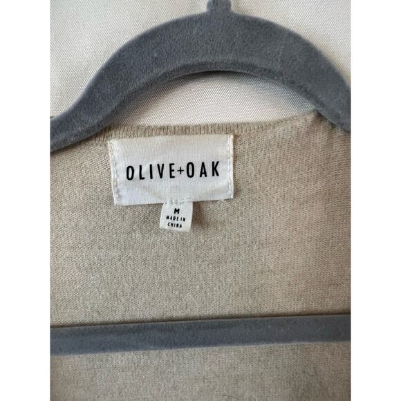 Olive and Oak Tan, Grey, Black and White Open Front Cardigan Medium - Picture 2 of 4